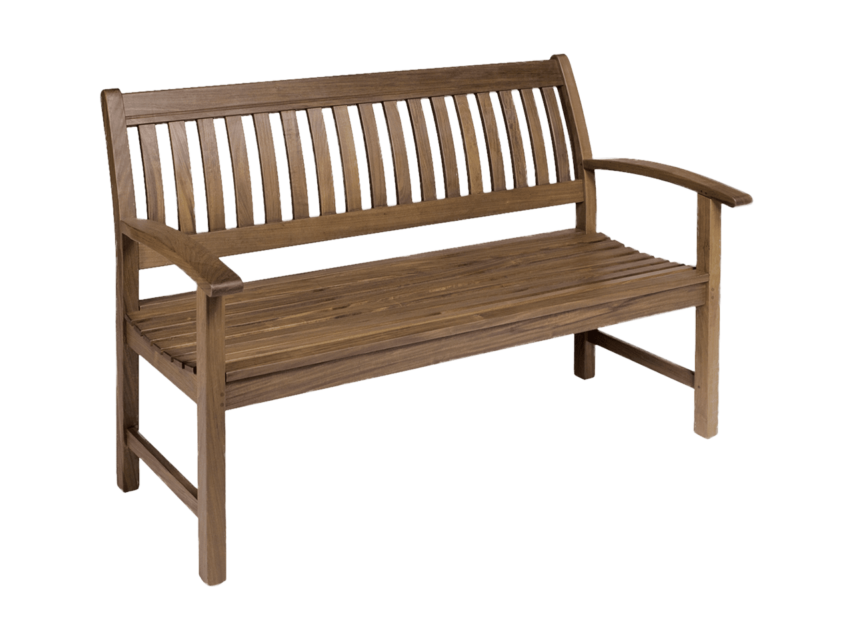 Heritage 55″ Garden Bench with Arms | Classic Ipe - Image 1
