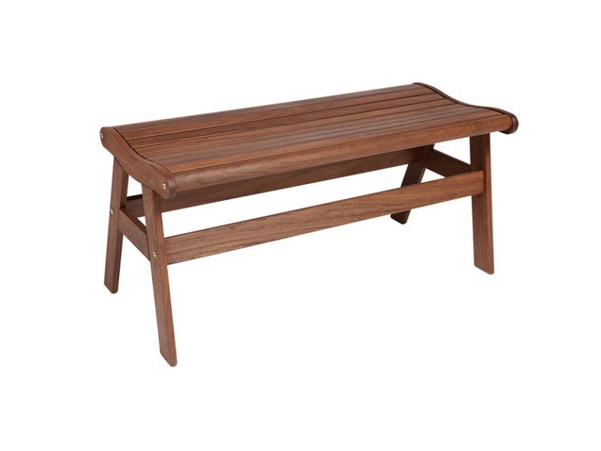 Heritage 43″ Amber Backless Bench | Classic Ipe - Image 1