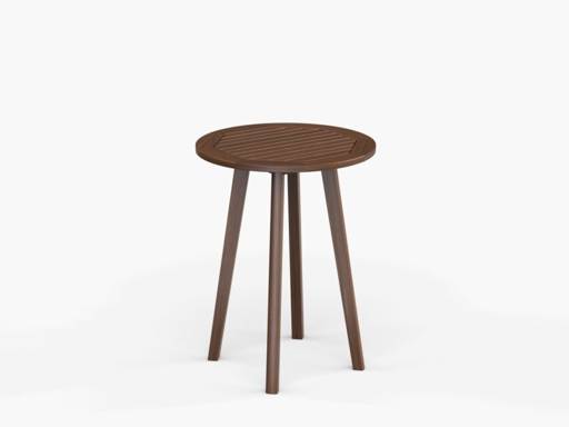 Foundations 28″ Round Ipe Hi Dining Table - Image 1