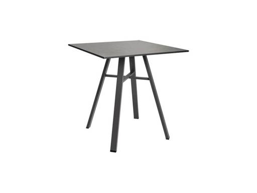 HARMONY 29″ Square Bistro Table | Gray with Dark Gray HPL Top  - Image 1