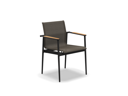 180 Stacking Chair with Teak Arms - Image 1