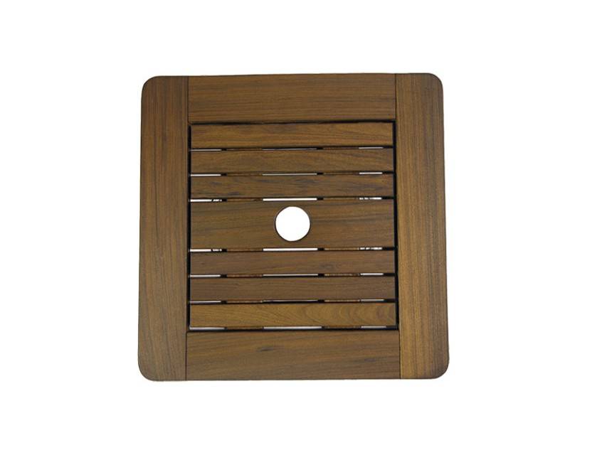 Heritage 21″ Beechworth Square Lazy Susan | Classic Ipe - Image 1