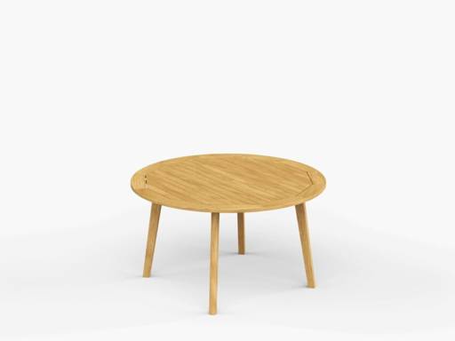 Foundations 52″ Round Teak Dining Table - Image 1