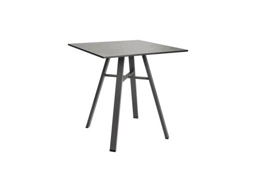 HARMONY 29″ Square Bistro Table | Gray with Light Gray HPL Top  - Image 1