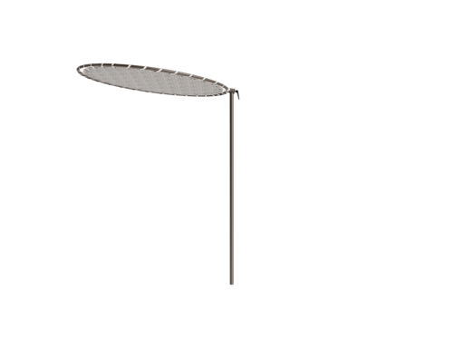 60&quot; Round Sunshade White Lace - Image 1