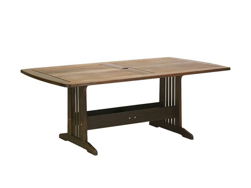 Heritage 74″ Belmont Rectangular Dining Table | Classic Ipe - Image 1