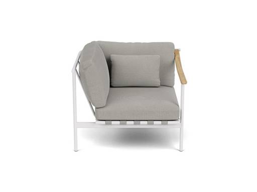 Around Deep Seating - Single Aluminium Left Arm / Teak Right Arm - Image 1