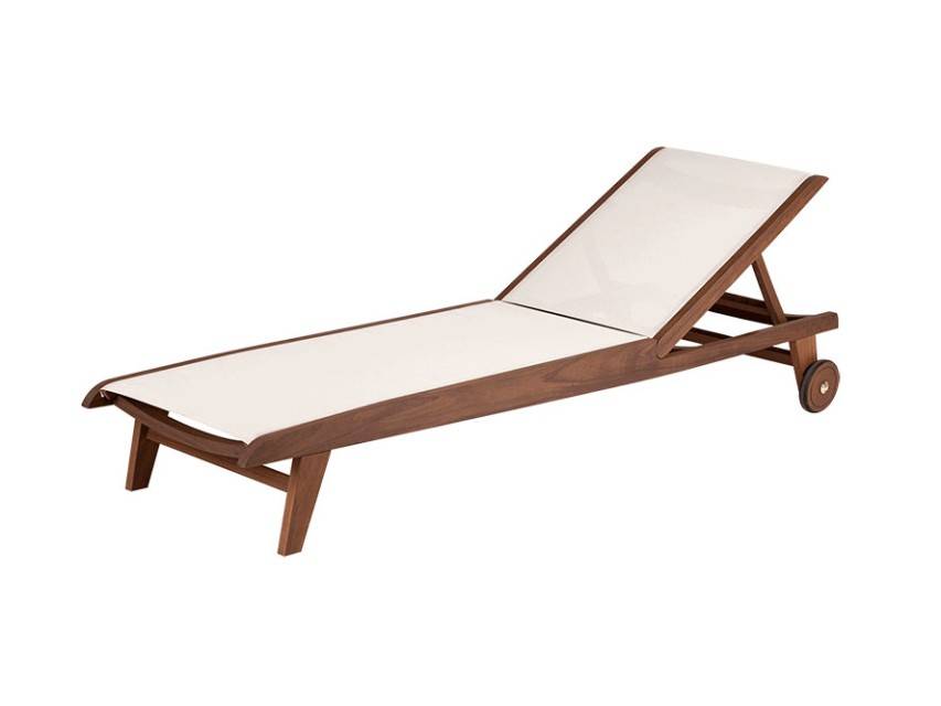 TOPAZ Sling Chaise Lounge | Beige - Image 1