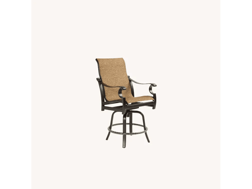 Monterey High Back Sling Swivel Counter Stool - Image 1
