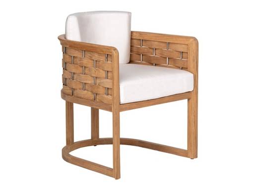 ARC Dining Chair With Seat And Back Cushions - Image 1