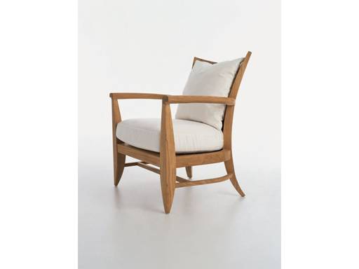 LOGGIA Lounge Chair With Seat Cushion And Pillow - Image 1