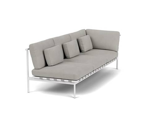 Around Deep Seating Triple - Aluminium Right Arm - Image 1