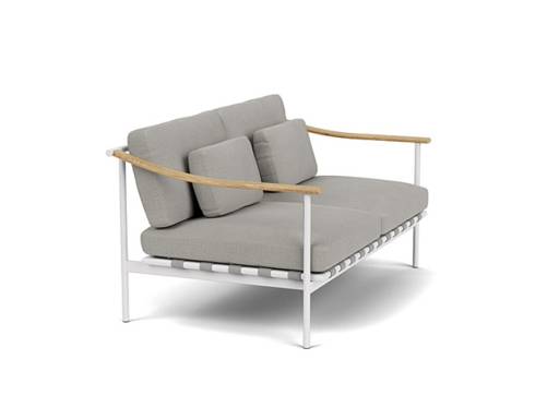 Around Deep Seating Double - Teak Arms - Image 1