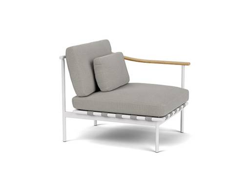 Around Deep Seating Single - Teak Right Arm - Image 1