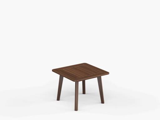 Foundations 24″ Square Ipe Side Table - Image 1