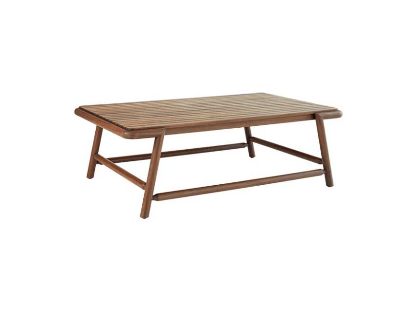 FORTE 50″ Rectangular Coffee Table with Ipe Top - Image 1