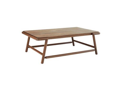 FORTE 50″ Rectangular Coffee Table with Ipe Top - Image 1