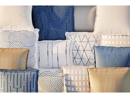 Plume Pillows 20×20″ Maze Desert/Ivory Throw Pillow - Image 6